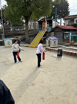 消火訓練の様子