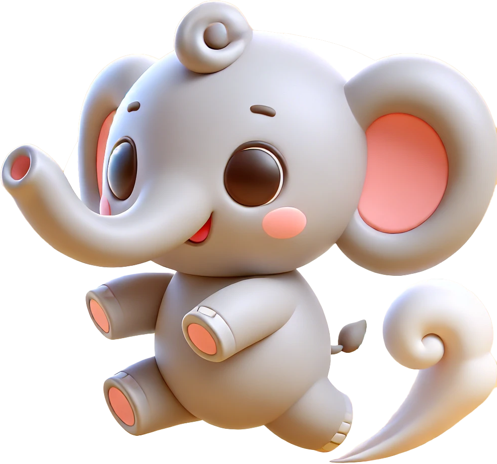 ぞうさんのキャラクターアイコン